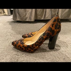 Black Heel Pump (Leopard Print)